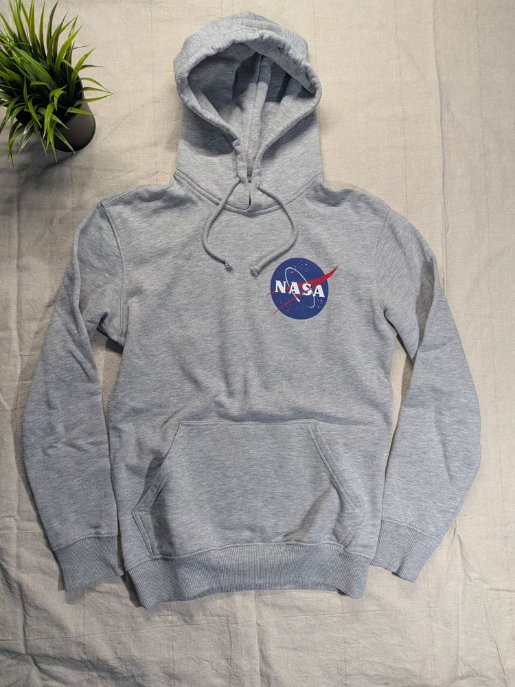 NASA Hoodie Grey Streetwear Sweatshirt